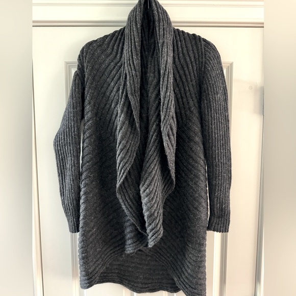Peruvian Handmade Essential Magic Sweater OS Alpaca Blend Charcoal Grey - Picture 10 of 12